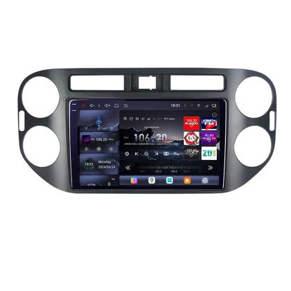 Navigáció VW TIGUAN és Golf plus 2007-2011 8 magos QLED 2K 12+256GB 360 Android Waze USB Internet Navigáció Youtube Rádió Edotec