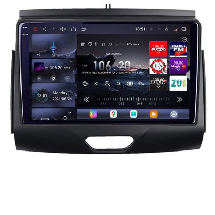 Ford Ranger navigáció 2015- CD-vel, Android rádióval, GPS-szel, internettel, 8 magos QLED 2K 12+256GB 360 Edotec