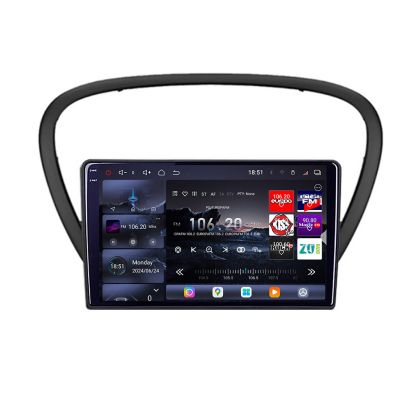 Navigatie Peugeot 607 2002-2010 Android radio gps internet 8 core QLED 2K 16+512GB 360 Edotec