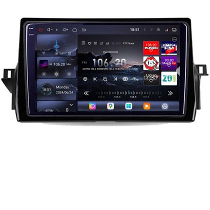 Navigáció Toyota Camry 2021 - Edotec Kit-camry2021 8 magos QLED 2K 12+256GB 360 Android Waze USB Internet Navigáció Youtube Rádió