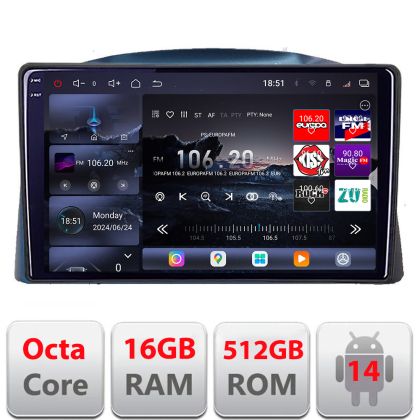 Navigatie Jeep Grand Cherokee 2004-2007 Android radio gps internet 8 core QLED 2K 16+512GB 360 Edotec