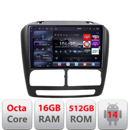 Navigáció Fiat Doblo 2010-2017 és Opel Combo 2010-2017 8 magos QLED 2K 12+256GB 360 Android Waze USB Internet Navigáció Youtube Edotec