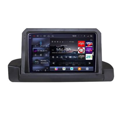 Navigáció BMW 3-as széria E90 gyári kijelző nélkül 2005-2012 8 magos QLED 2K 12+256GB 360 Android Waze USB Internet Navigáció Youtube Rádió Edotec