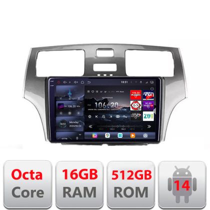 Navigáció Lexus ES 2001-2006 között Android rádió gps internet 8 magos QLED 2K 12+256GB 360 Edotec