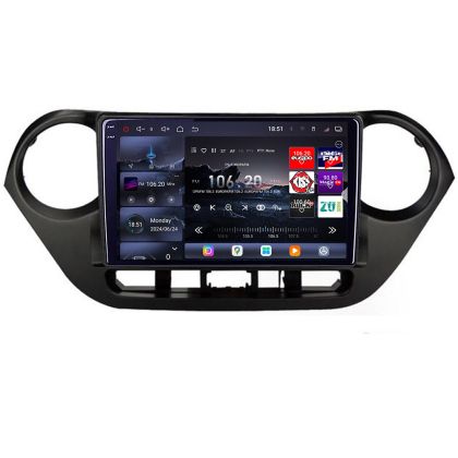 Navigáció Hyundai I10 2013-2019 Edotec Kit-HY38 8 magos QLED 2K 12+256GB 360 Android Waze USB internet navigáció Youtube rádió
