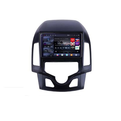 Navigáció Hyundai I30 2009-2012 automata klíma Edotec Kit-I30AUTOMATIC 8 magos QLED 2K 12+256GB 360 Android Waze USB Internet Navigáció Youtube Rad