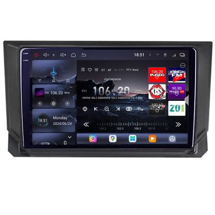 Navigatie Seat Ibiza 2017- Edotec Kit-IBZ 8 core QLED 2K 16+512GB 360 Android Waze USB Navigatie Internet Youtube Radio