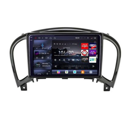 Nissan Juke 2010-2015 Edotec Kit-JUKE navigáció 8 magos QLED 2K 12+256GB 360 Android Waze USB internet navigáció Youtube rádió