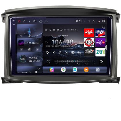Navigáció Toyota Land Cruiser L100 2002-2006 Android rádió gps internet 8 magos QLED 2K 12+256GB 360 Edotec