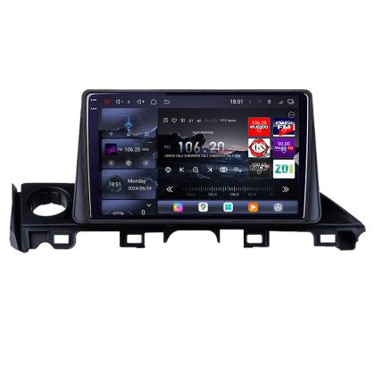 Navigatie Mazda 6 2018- Edotec Kit-MAZDA6-18 8 core QLED 2K 16+512GB 360 Android Waze USB Navigatie Internet Youtube Radio