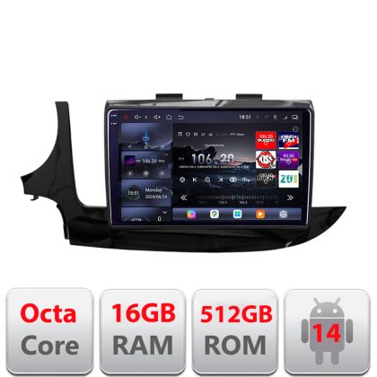 Navigáció Opel Mokka 2016- Edotec Kit-MOKKA2 8 magos QLED 2K 12+256GB 360 Android Waze USB Internet Navigáció Youtube Rádió v1