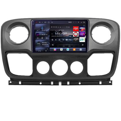 Navigatie Opel Movano, Renault Master 2010-2021 Android radio gps internet 8 core QLED 2K 16+512GB 360GB  Edotec V2