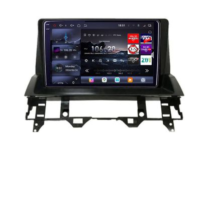 Navigáció Mazda 6 2004-2008 Edotec Kit-MZD6 8 magos QLED 2K 12+256GB 360 Android Waze USB Internet Navigáció Youtube Rádió