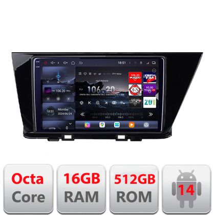Navigatie Kia Niro 2017- Android radio gps internet 8 core QLED 2K 16+512GB 360 Edotec