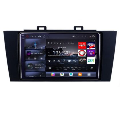 Navigáció Subaru Outback 2014-2019 vagy Subaru XV 2017-2018 Edotec Kit-OUTBACK5 8 magos QLED 2K 12+256GB 360 Android Waze USB Internet Navigáció Youtube Rádió