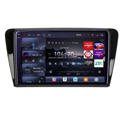 Navigáció Skoda Rapid Seat Toledo 2013+ Android rádió gps internet 8 magos QLED 2K 12+256GB 360 Edotec V1