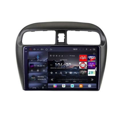 Navigatie Mitsubishi Space Star Mirage Attrage 2012- 8 core QLED 2K 16+512GB 360 Android Waze USB Navigatie Internet Youtube Radio Edotec