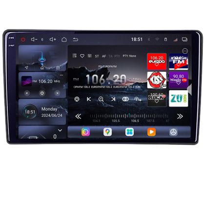 VW Touareg 2002-2010 Android rádió gps internet 8 magos QLED 2K 12+256GB 360 Edotec