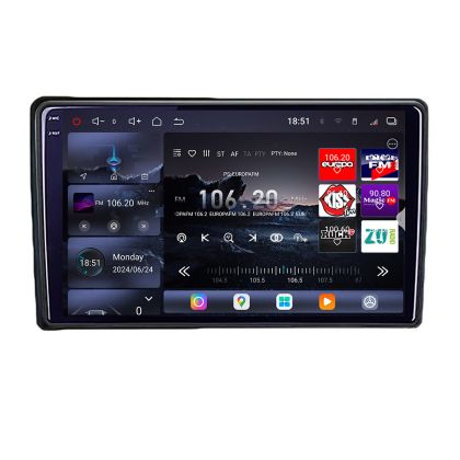 Navigáció Ford Transit Focus Kuga Edotec Kit-transit 8 magos QLED 2K 12+256GB 360 Android Waze USB Internet Navigáció Youtube Rádió