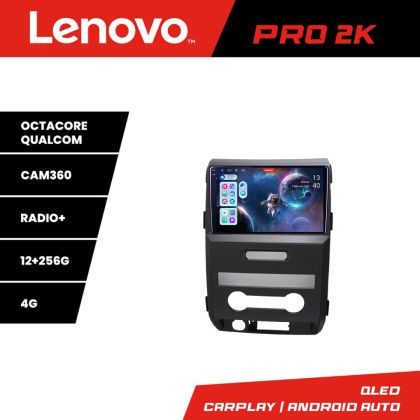 Navigáció Ford F150 2008-2014 Lenovo 8 magos QLED 2K 12+256 360 Android Waze USB Internet Navigáció Youtube Rádió