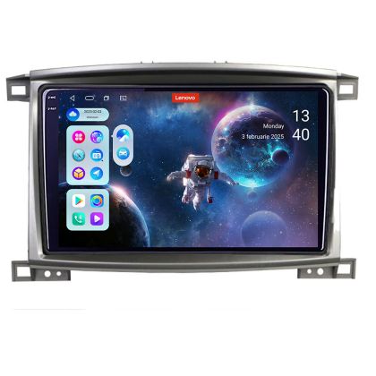 Toyota Land Cruiser L100 2002-2008 navigáció Lenovo Kit-L100 8 magos QLED 2K 12+256 360 Android Waze USB internet navigáció Youtube rádió v1