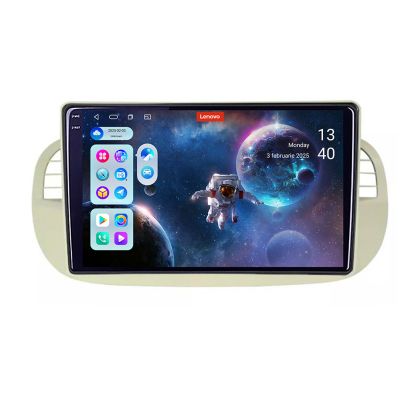 Fiat 500 navigáció 2007-2015 között Android rádió gps internet 8 magos QLED 2K 12+256 360 Lenovo