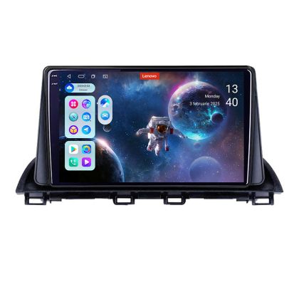 Navigáció Mazda 3 2014-2019 Lenovo Kit-463 8 magos QLED 2K 12+256 360 Android Waze USB internet navigáció Youtube rádió