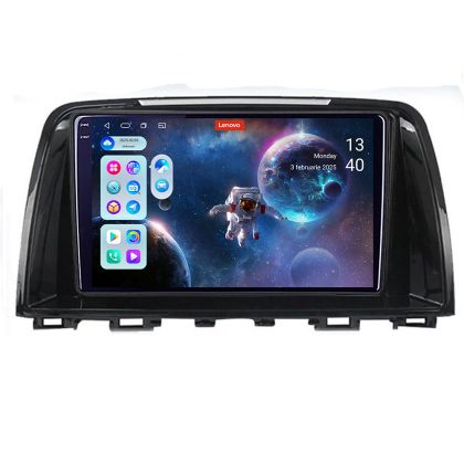 Navigáció Mazda 6 2013-2017 Lenovo Kit-223 8 magos QLED 2K 12+256 360 Android Waze USB Internet Navigáció Youtube Rádió