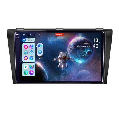 Navigáció Mazda 3 2004-2009 Lenovo Kit-161 8 magos QLED 2K 12+256 360 Android Waze USB Internet Navigáció Youtube Rádió