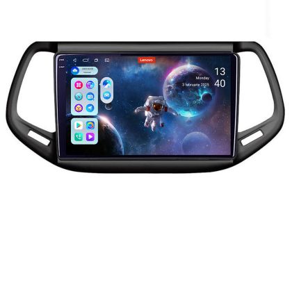 Navigáció Jeep Compass 2017 Lenovo Kit-739 8 magos QLED 2K 12+256 360 Android Waze USB internet navigáció Youtube rádió