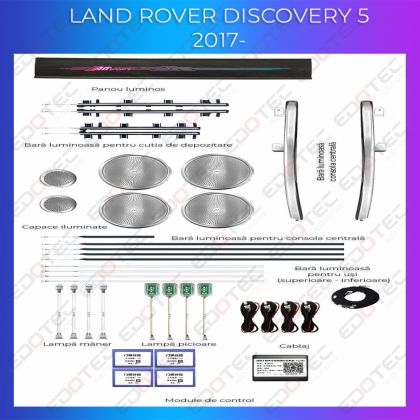 Lumini ambientale Land Rover Discovery 5 trimuri control telefon sau sistem original