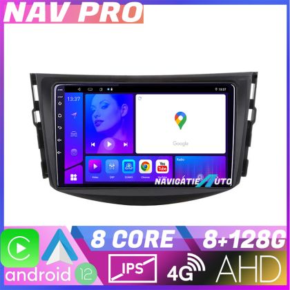 Toyota RAV4 navigáció KIT 018 EDOTEC-LITE Android képernyő 720P Octa Core 8 128 Carplay