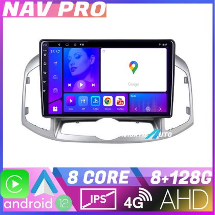 Navigáció MP5 Chevrolet Captiva 2012 2018 Kézikönyv KIT 109 EDOTEC-LITE Android képernyő 720P Octa Core 8 128 Carplay