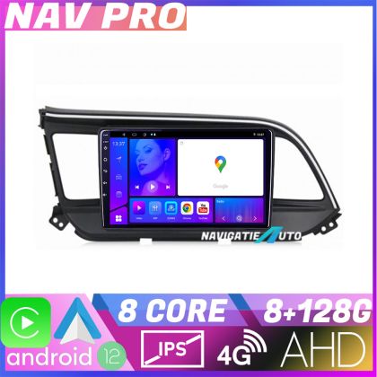 Navigáció Hyundai Elantra 2018 KIT 1581 EDOTEC-LITE Android képernyő 720P Octa Core 8 128 Carplay