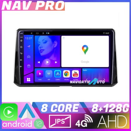 Navigáció Toyota Corolla/Auris 2018 KIT 388 EDOTEC-LITE Android képernyő 720P Octa Core 8 128 Carplay