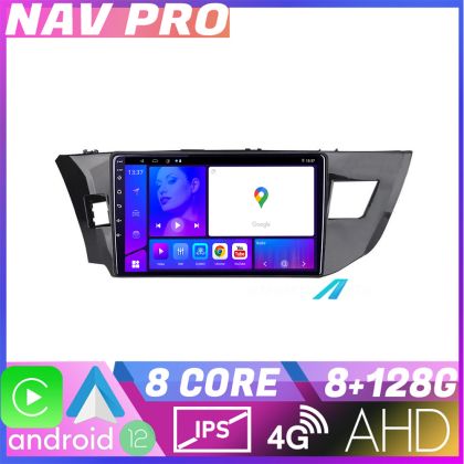 Navigáció Toyota Corolla 2013 2017 KIT 470 EDOTEC-LITE Android képernyő 720P Octa Core 8 128 Carplay