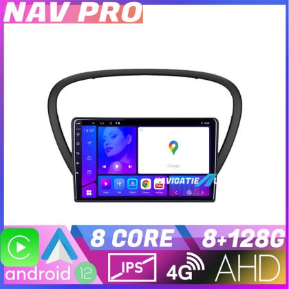 Navigáció Peugeot 607 EDOTEC-LITE Android rádió gps internet Octa core 8 128 Carplay
