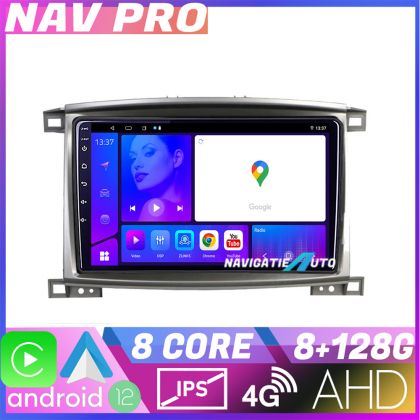 Toyota Land Cruiser L100 2002 2008 KIT L100 EDOTEC-LITE Android képernyő 720P Octa Core 8 128 Carplay