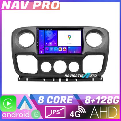 Navigatie Opel Movano  Renault Master 2010 2021 EDOTEC-LITE Android Ecran 720P Octa Core 8 128 Carplay