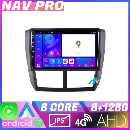 Navigáció Subaru Forester 2007 2013 KIT SU01 EDOTEC-LITE Android képernyő 720P Octa Core 8 128 Carplay