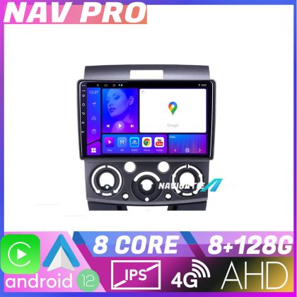 Navigáció Ford Ranger Mazda BT50 2007 2012 KIT RANGER EDOTEC-LITE Android képernyő 720P Octa Core 8 128 Carplay v1