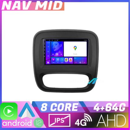 Renault Trafic 2014 2017 KIT rt09 EDOTEC-LITE Android képernyő 720P Octa Core 4 64 bites Carplay