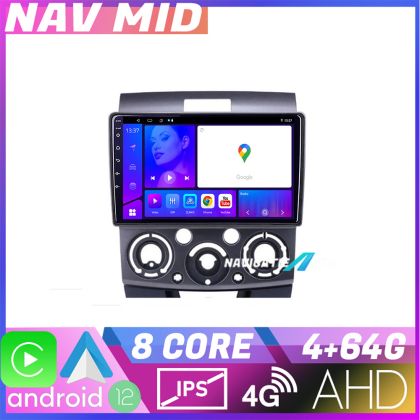 Navigáció Ford Ranger Mazda BT50 2007 2012 KIT RANGER EDOTEC-LITE Android képernyő 720P Octa Core 4 64 Carplay
