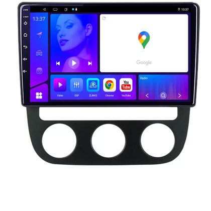 Navigáció VW Golf 5 2004 2010 automata klíma EDOTEC-LITE Android képernyő 720P Octa Core 4 64 bit Carplay