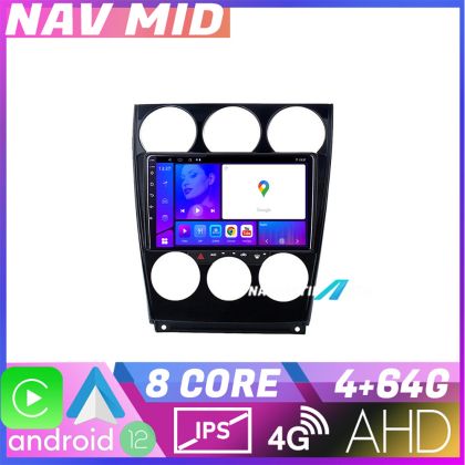 Mazda 6 2004 2008 KIT 944 EDOTEC-LITE Android képernyő 720P Octa Core 4 64 Carplay