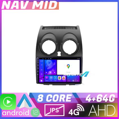 Nissan Qashqai navigáció KIT 499 EDOTEC-LITE Android képernyő 720P Octa Core 4 64 bites Carplay