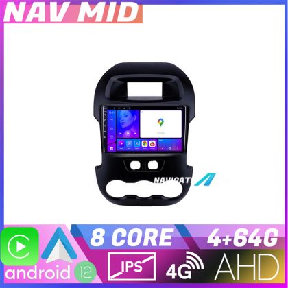 Navigatie Ford Ranger 2011 2015 EDOTEC-LITE Android Ecran 720P Octa Core 4 64 Carplay