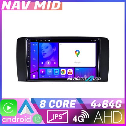 Navigatie Mercedes Clasa R KIT 215 EDOTEC-LITE Android Ecran 720P Octa Core 4 64 Carplay