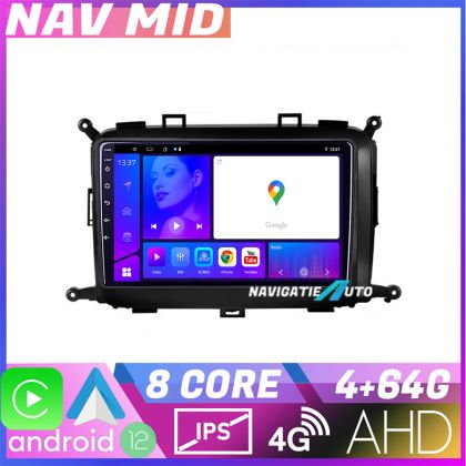 Navigatie Kia Carens 2013 2018 KIT 2023 EDOTEC-LITE Android Ecran 720P Octa Core 4 64 Carplay