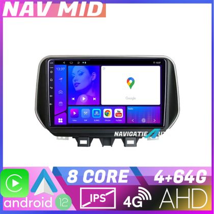 Navigáció Hyundai Tucson 2019 Octa Core KIT 1135 EDOTEC-LITE Android képernyő 720P Octa Core 4 64 Carplay